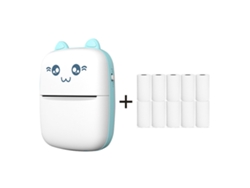 Mini Impresora Térmica Impresora Inalámbrica Bluetooth Portátil Para Teléfono Android Ios-azul Gertiz
