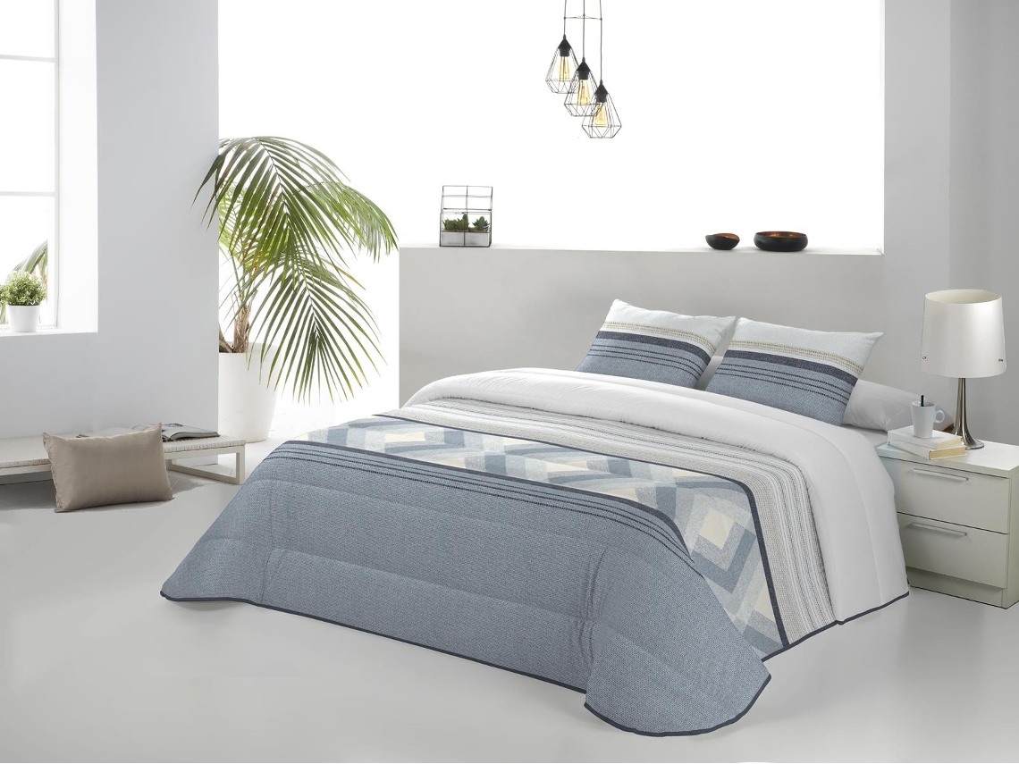 Colcha JVR Colman (Poliéster - Azul - 235 cm)