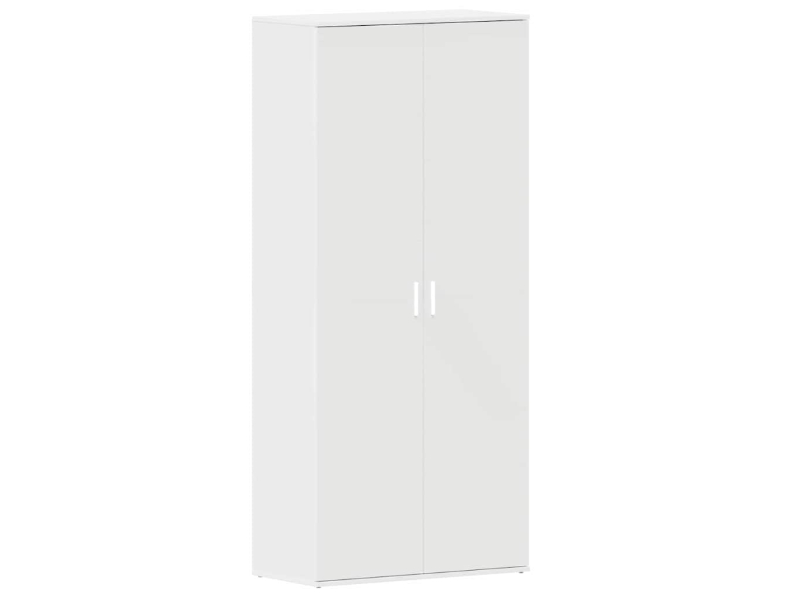 Zapatero blanco con madera procesada MAISON EXCLUSIVE (80x39x178 cm)