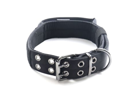 Collar de perro táctico, collar ajustable de nailon, collar de perro militar, mango de hebilla de metal pesado