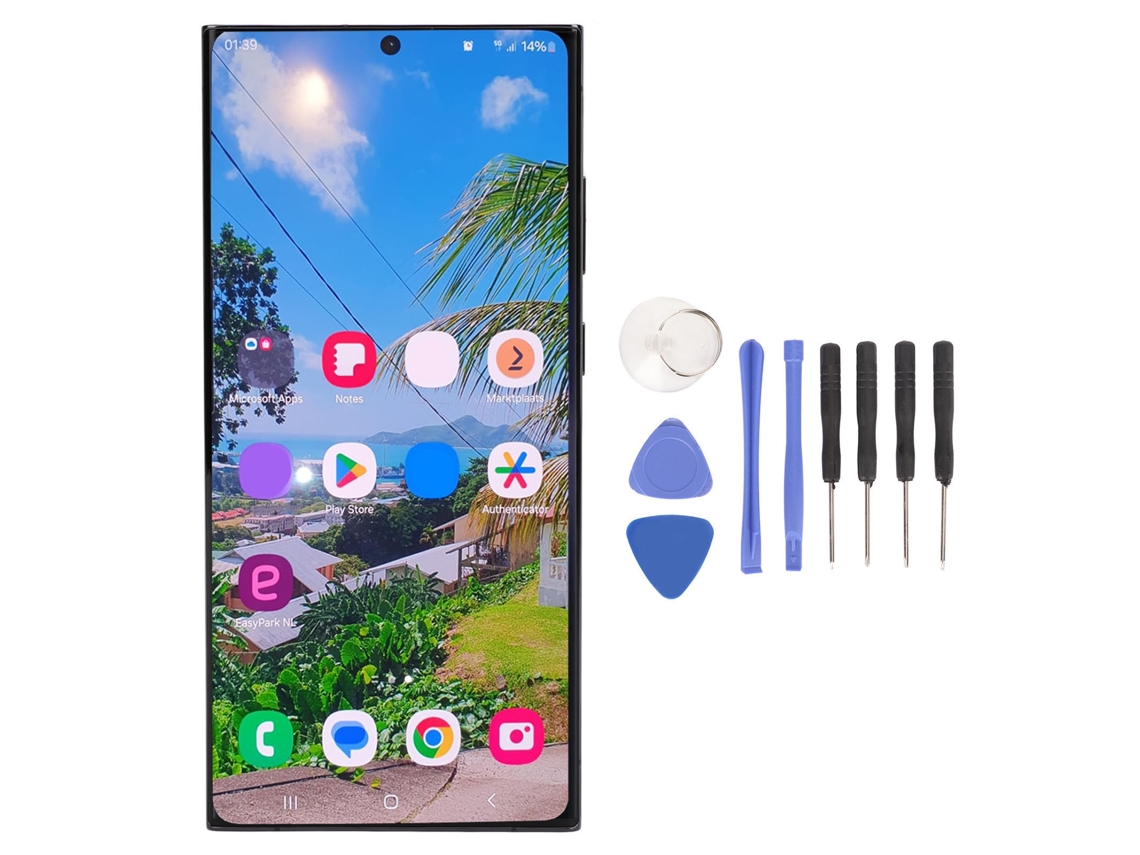 Pantalla táctica para teléfono OLED LCD Samsung Galaxy S23 Ultra EOOCOO (Repuestos de pantalla táctica)