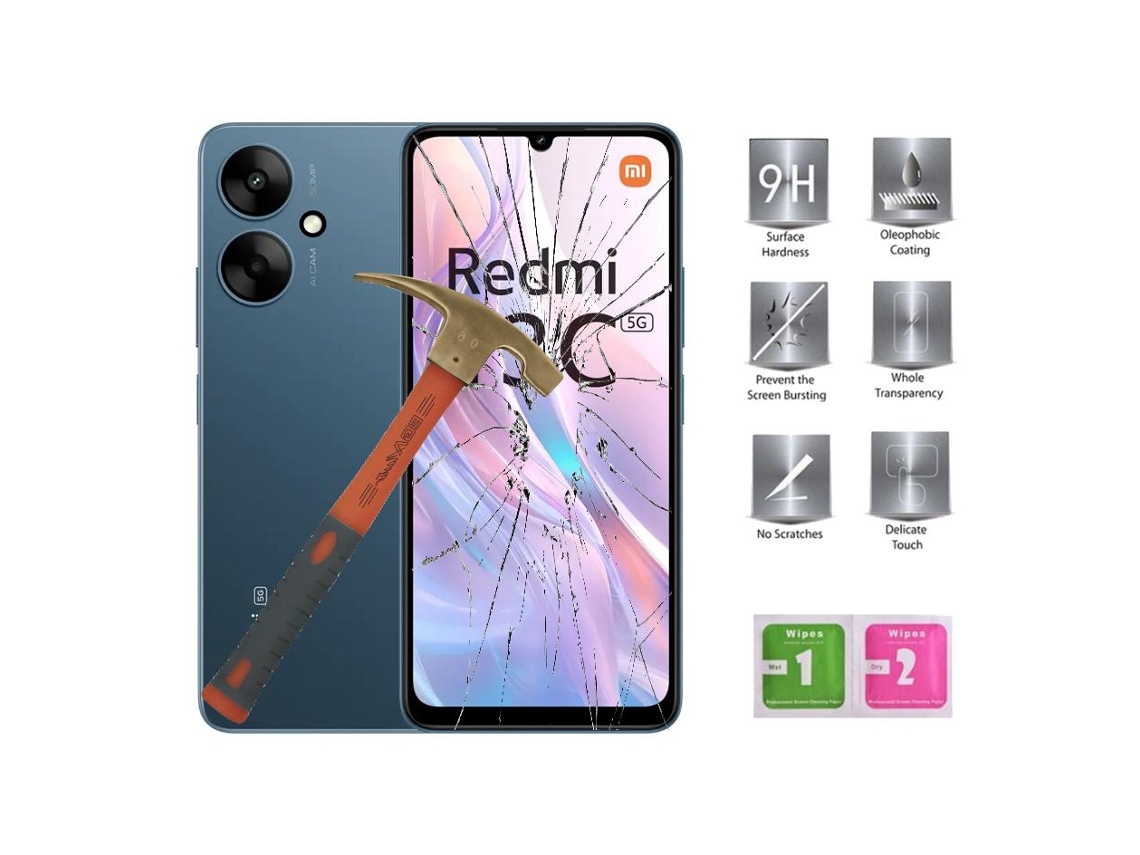 Protector Pantalla Para Xiaomi Redmi 13c (5g) Cristal Templado Ptc Movilear