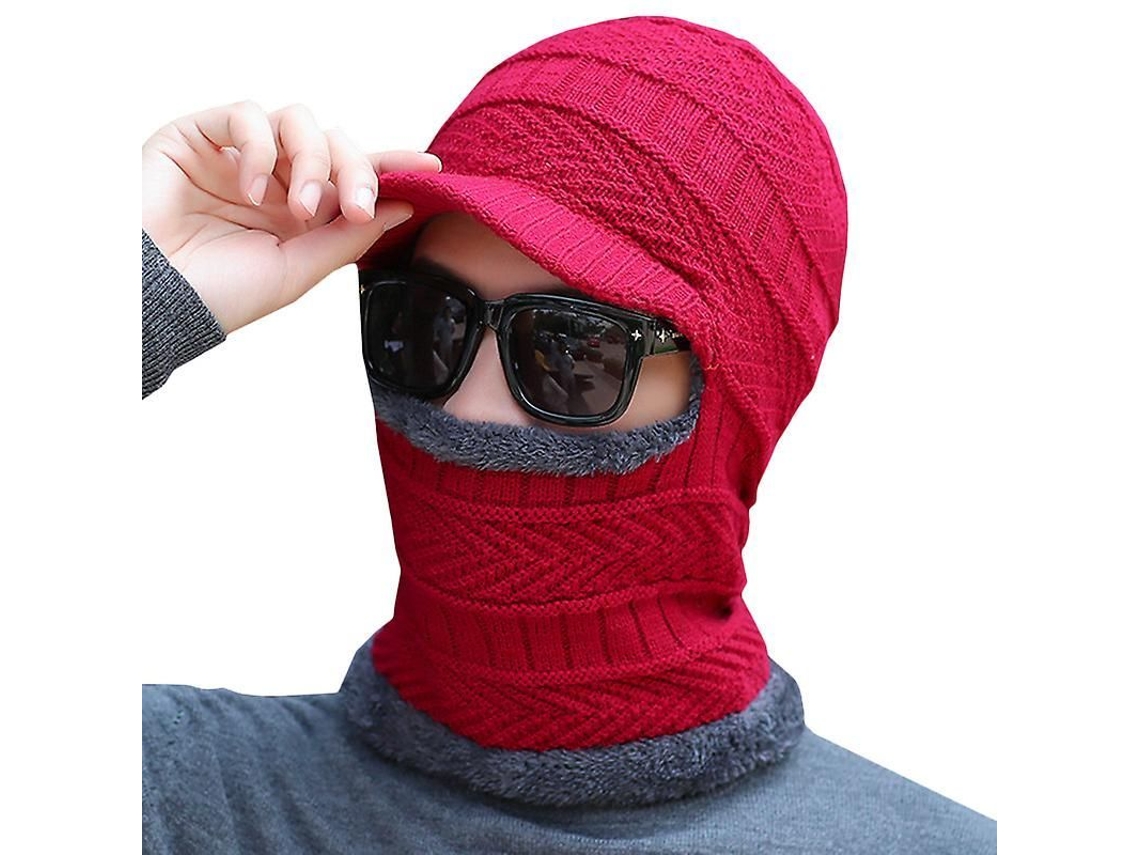 2026-gorro De Invierno Balaclava Para Hombre Con Lana Tejida, Calentador De Cuello, Ideal Para Deportes Al Aire Libre Y Uso Diario