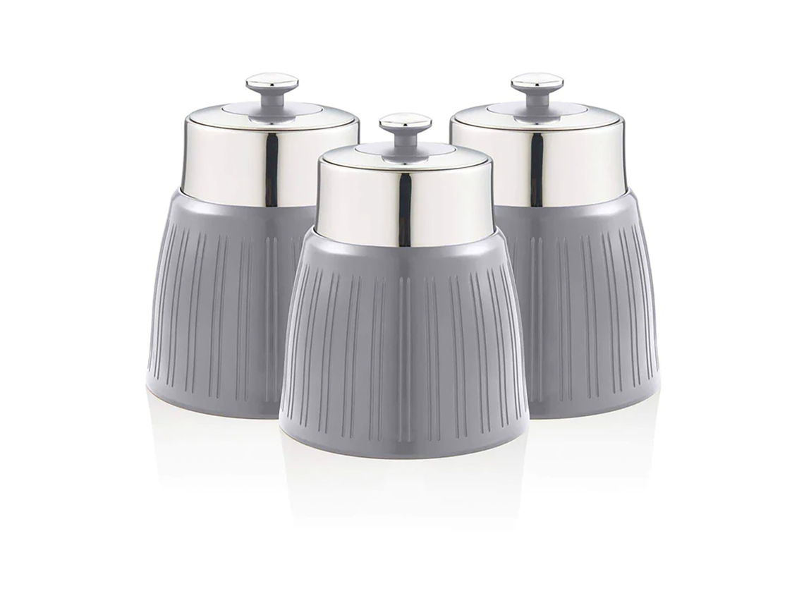 Botellas de Cocina SWAN 1,2L (15,6 x 15,6 x 17,3 cm - Plástico/Acero Inox. - Gris)