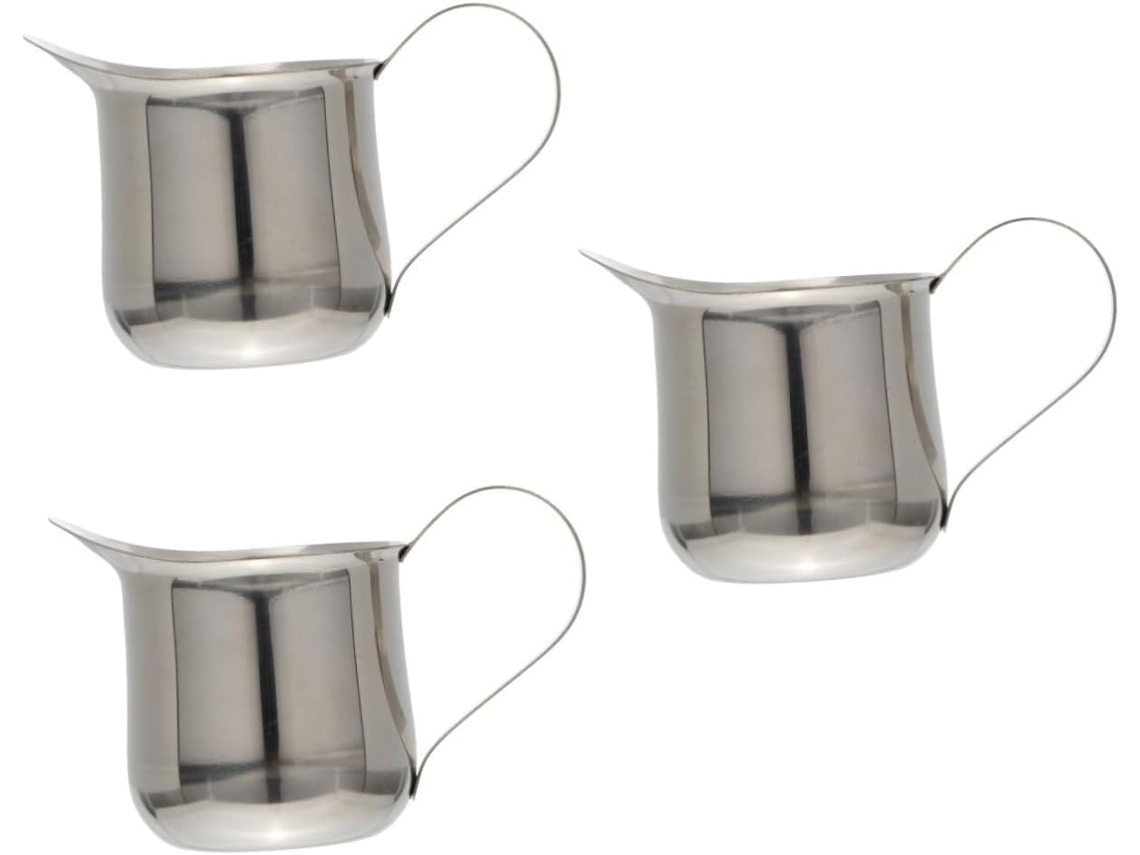 Jarra de acero inoxidable para espumar café, hacer arte latte y tazas medidoras, duradera y fácil de transportar Gokoco