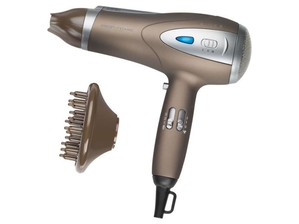 Secador de Pelo Profesional PROFICARE  2200W Marrón 