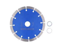 Lâmina de serra segmentada diamantada em aço manganês liga 65 para mármore, 150x10x2,0x22,23mm