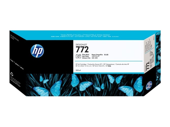 Cartucho de Tinta Original HP 772 Foto de 300 ML CN633A Negro
