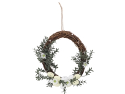 Corona De Pascua Artificial Con Huevos Simulados Para La Puerta Principal, Ceremonia De Boda O Decoración.