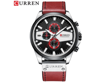 Relojes para hombre, relojes de pulsera con correa de cuero, reloj de cuarzo con calendario para negocios para hombre, carcasa blanca y negra LUUCOZK