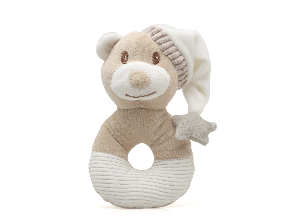 Sonajero con gorro de osito de peluche Kiokids