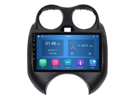 Autoradio 4GB RAM64GB ROM ROVERONE para Nissan March K13 2010 - 2013 CarPlay Android Coche Radio Bluetooth Navegación