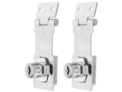 Conjunto De 2 Cadeados De Segurança Reforçados Em Aço Inoxidável Com Chave, Antifurto, Para Caixas De Ferramentas, Armários, Portas E Portões Ext