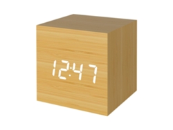 Despertador digital LED mini, muestra hora, fecha y temperatura, ideal para viajes Kofihety