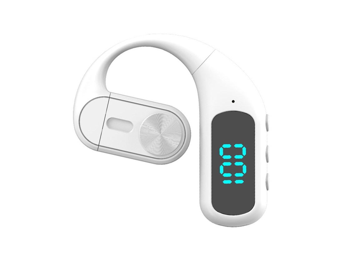 Auriculares Inalámbricos Bluetooth (blancos) Con Micrófono Hd Y Pantalla Led.