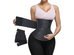 2026-entrenador De Cintura Para Mujer Plus Size Con Velcro Ajustable, Faja Abdominal Elástica Para Reducir Grasa Y Moldear Cintura