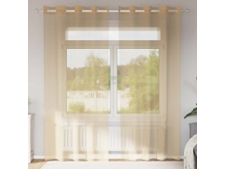 Cortinas De Gasa Con Ojales 2 Uds Arena