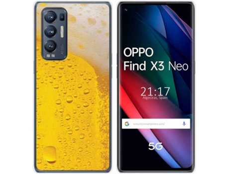 Carcasa Oppo Find X3 Neo TUMUNDOSMARTPHONE Cerveza
