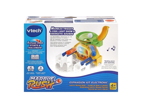 Set de Canicas Vtech Marble Rush - Expansion Kit Electronic - Trechter Circuito 4 Piezas Pista con Rampas + 4 Años
