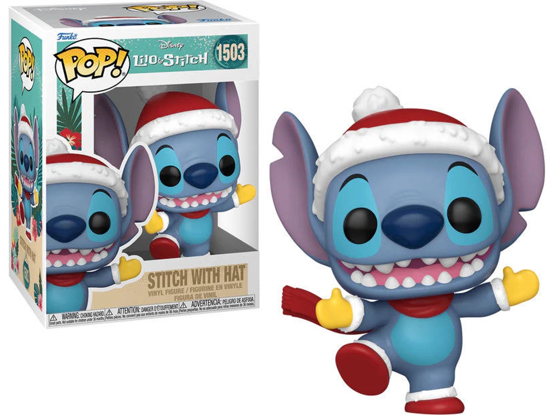 Figura FUNKO Pop! Disney: Stitch Holiday - Stitch con Sombrero