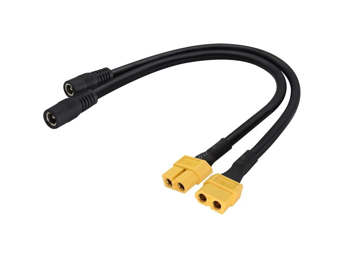 Cable Adaptador Xt60 Hembra A Cc 5,5 Mm X 2,5 Mm Para Soldador De Drones Ts100, Batería Solar, Paquete De 2, 30 Cm