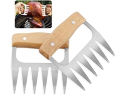 XYVONA Peças De Griffes Dours Para Barbecue, Meat Claws, Griffes De Viande Em Aço Inoxidável, Bbq Handler Forks, Tirador De Porco
