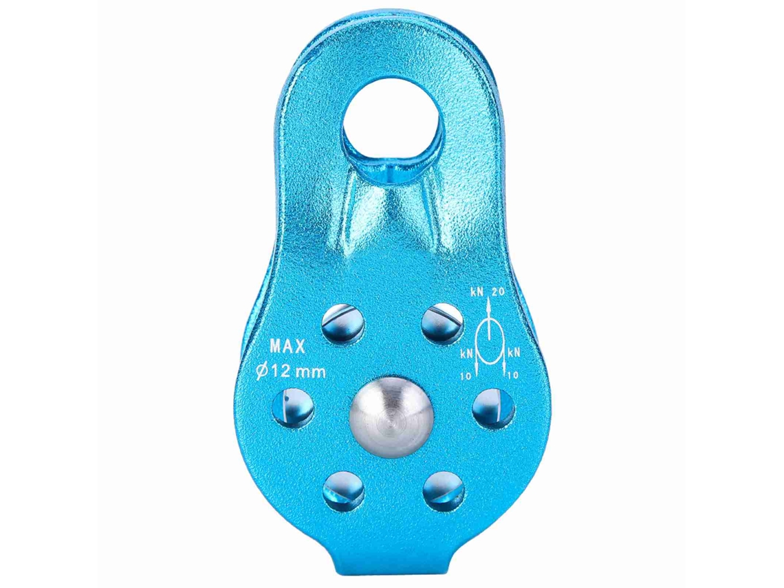 Polea De Cuerda Simple De Aleación De Aluminio Para Escalada - Equipo De Seguridad De Alta Resistencia (azul)