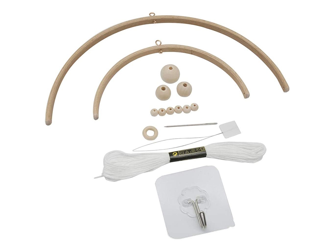 Kit De Molino De Viento De Madera Para Armar: Estructura Nórdica Natural Para La Decoración Del Hogar Y Del Bebé.