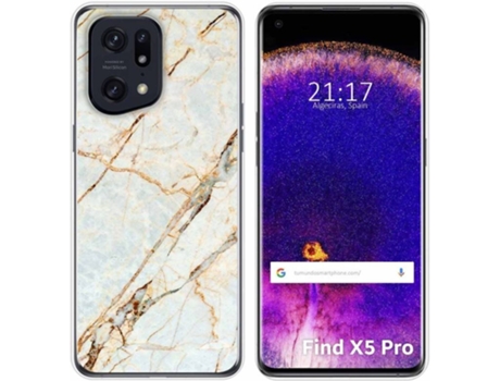 Carcasa para Oppo Find X5 Pro 5G TUMUNDOSMARTPHONE Dibujos Mármol 13 Multicolor
