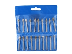 Juego De 20 Brocas De Diamante Y Corindón Para Pulir Herramientas Rotativas.