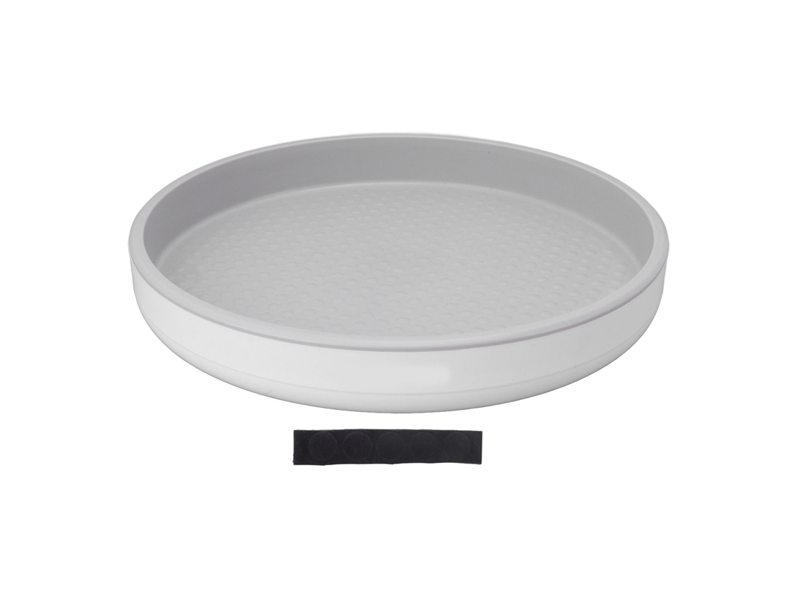 Estante giratorio de plástico para almacenamiento de cosméticos y maquillaje, organizador giratorio de 360 grados para cocina, baño y oficina.