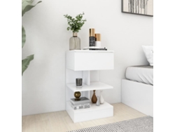 Mesita de noche 40x35x65 cm, madera blanca, derivados, DKD HOME DECOR