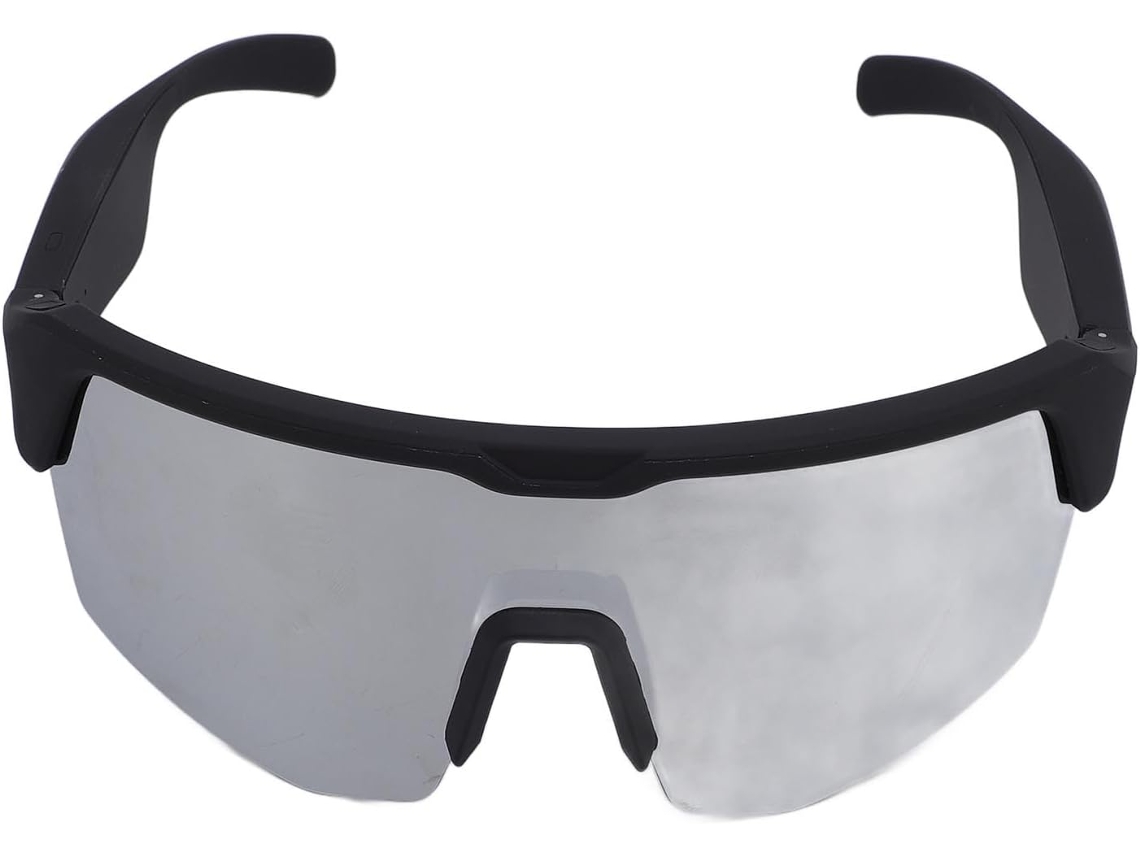 Gafas de sol con auriculares inalámbricos, lentes con protección solar, micrófono con cancelación de ruido.