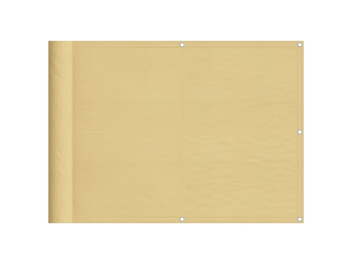 Mampara De Balcón VIDAXL Amarillo (75x1000 cm)
