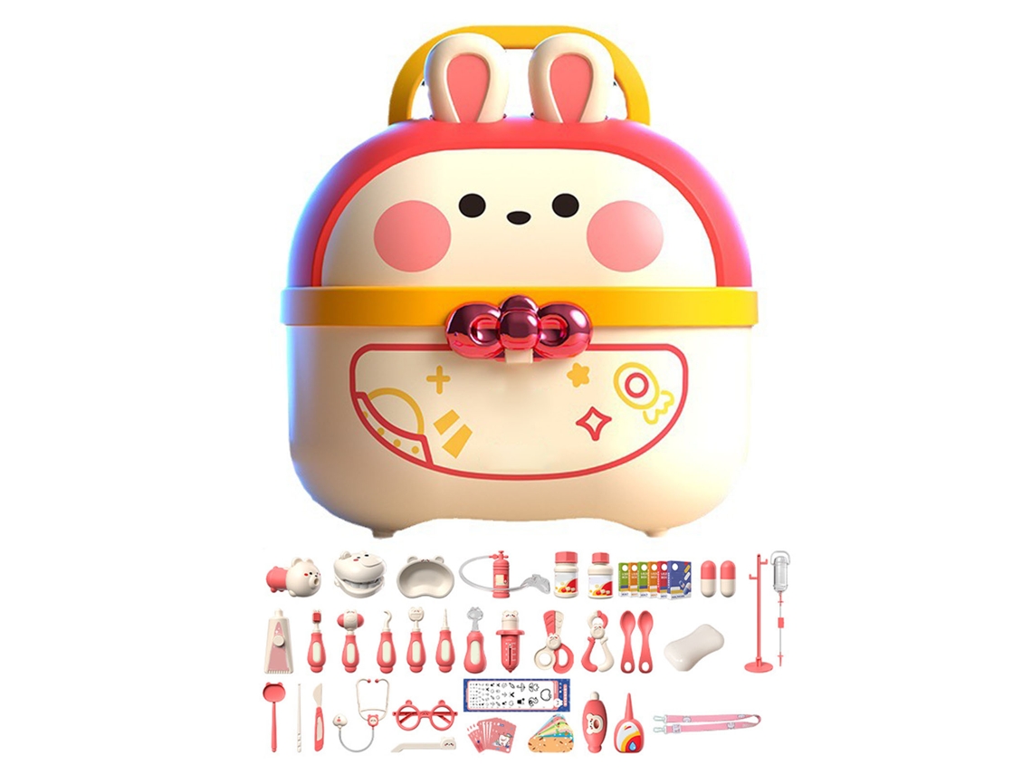 Juego De Juguetes De Médico De 62 Piezas Con Adorable Estuche De Almacenamiento Para Niños.