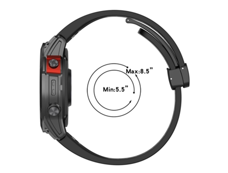 Pulsera de Reloj INF para Garmin Epix Pro 42 mm/Fenix 7S/Fenix 7S Pro Negro