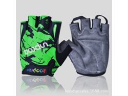 (verde S) Guantes De Fitness Con Botones Para Padres E Hijos, Unisex, Guantes De Medio Dedo Antideslizantes Para Niños.