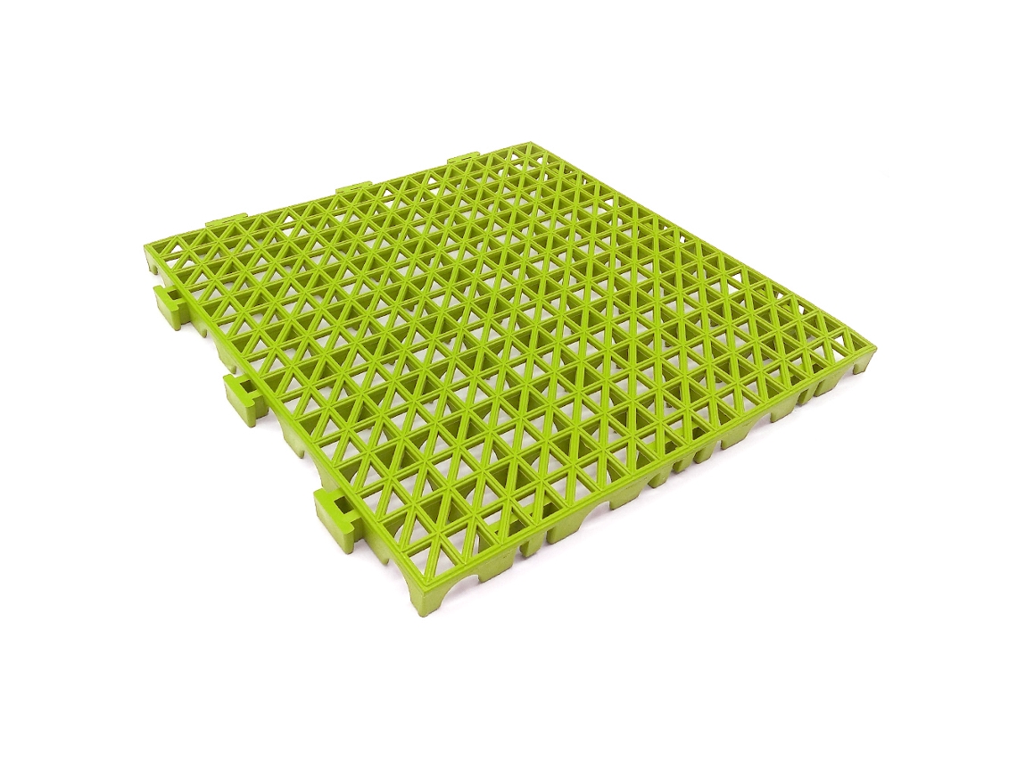 Pack Ahorro 24 Losetas Pvc Reforzado 33x33x2cm (≈2,6m² - Pistacho) - Piscinas, Garaje, Talleres, Zonas Húmedas, Paso De Vehículos, Lavadero De Coches