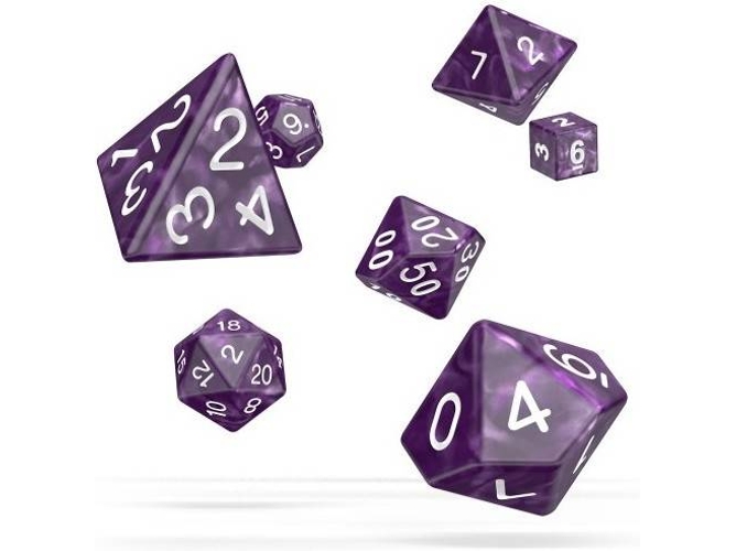 Juego de Dados ULTIMATE GUARD Dice RPG Marble (Morado)