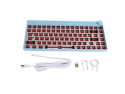 Kit Teclado Mecânico 84 Teclas Diy Hot Swap Wireless 2.4g Bt Rgb Type C Barebones Para Win