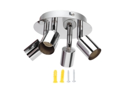 Rebe-soporte De Luz De Techo Con 4 Cabezas, Base Ajustable Gu10, Para Dormitorio Cocina, 85-265v