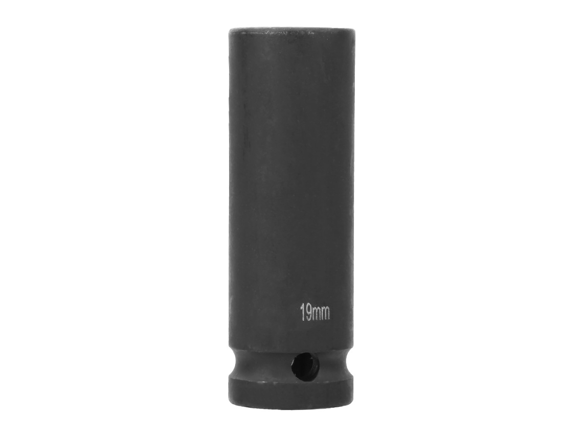 Vaso De Impacto Profundo Métrico De 1/2 Pulgada (17/18/19 Mm), 6 Puntas, Hexagonal, Neumático.