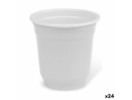 Set de Vasos de Chupito Reutilizable Blanco Plástico 36 Piezas 50 ml (24 Unidades) ALGON