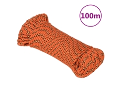 Cuerda De Barco Polipropileno Naranja 5 Mm 100 M