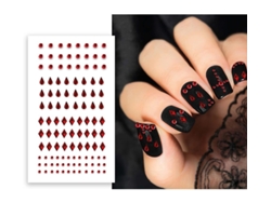 Pegatinas para Uñas roja