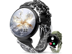 Reloj inteligente para mujer con pantalla de 1.04, rastreador de actividad física, monitor de sonido y oxígeno Yizhood.