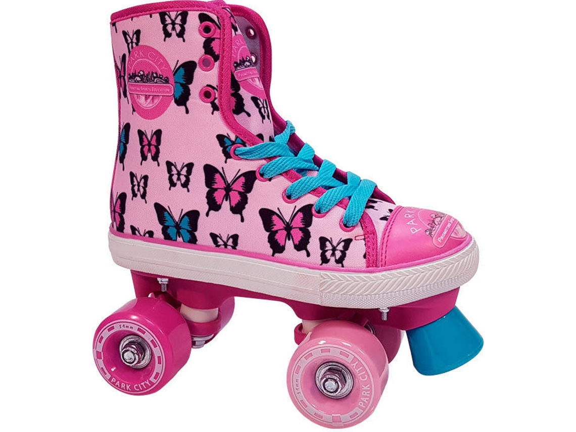 Patines PARK CITY  Quad Canvas Buterfly Multicolor (Tam.: 34/35)