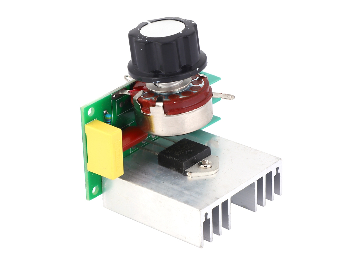 Controlador De Velocidad De Motor Regulador De Voltaje Tiristor Ajustable 0-220vac 4000w