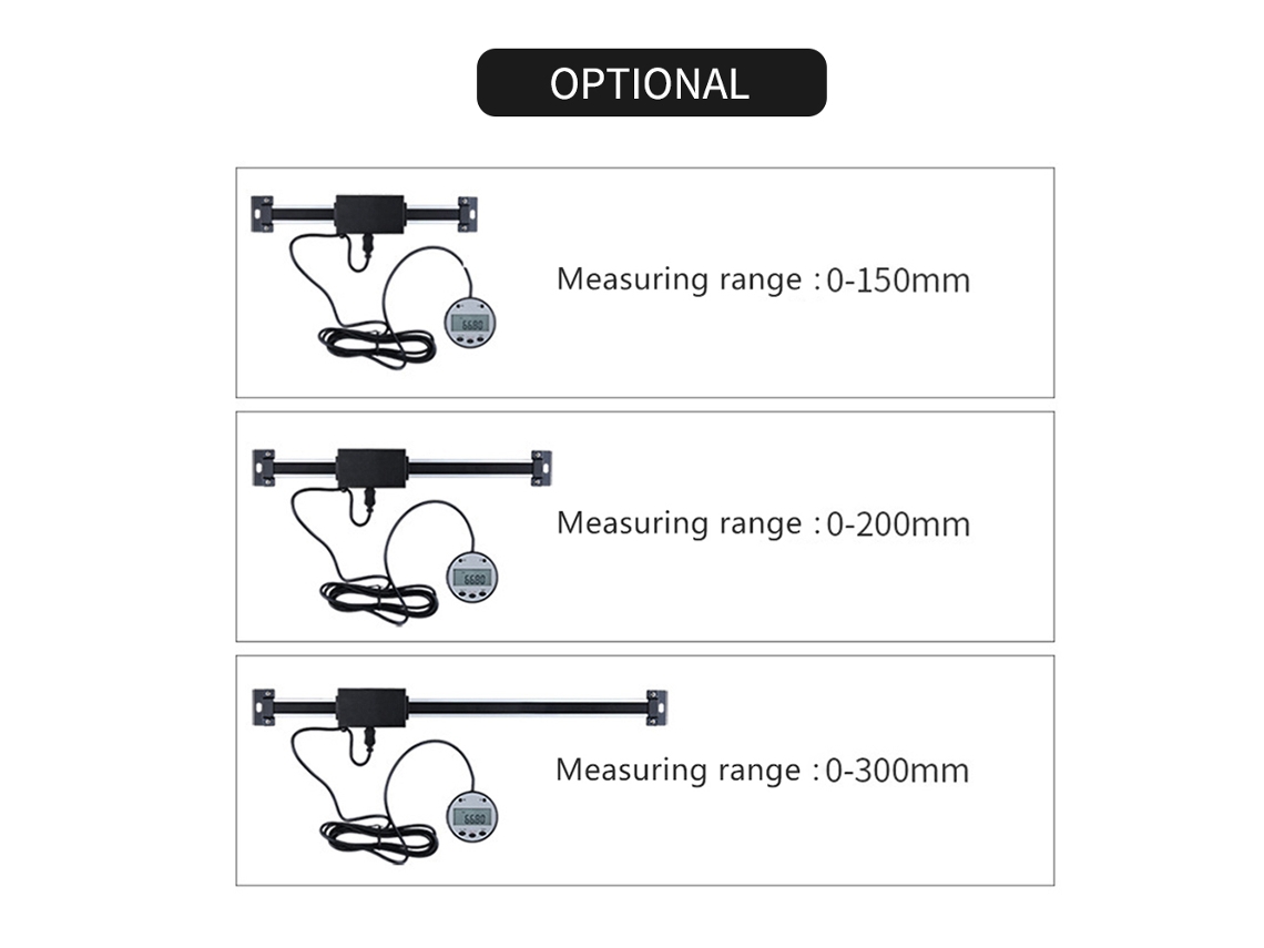 Regla Digital Con Pantalla Remota Magnética De 0 A 150 Mm Y Precisión De 0,01 Mm Para Fresadoras Y Machos De Roscar 5403-150