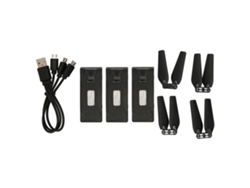 3 Baterías Para Drones De 3,7 V Y 1800 Mah, Listas Para Usar, Con Hélices Incluidas Para E88, E88pro, E525, E99, E99pro, P1, K3 Y S1.